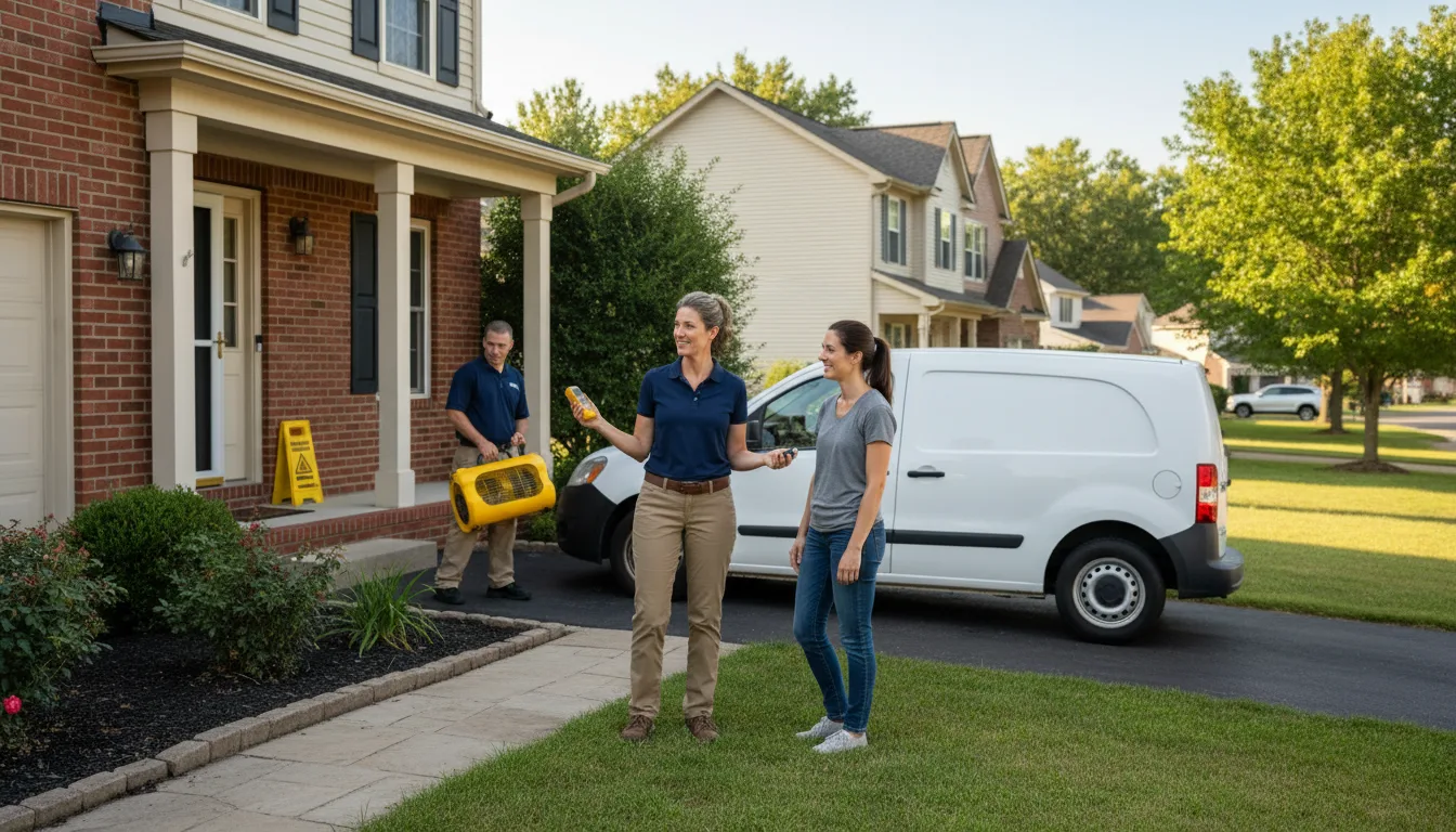 Residential water damage restoration in Greenwood, MS